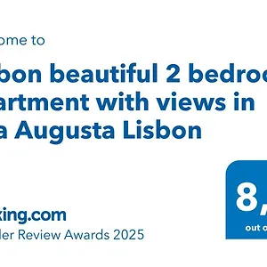 Beautiful 2 Bedroom With Views In Rua Augusta Apartment Lisbon